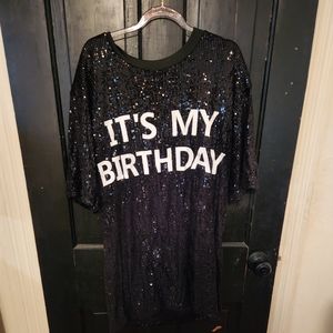 It's My Birthday Sequined Dress